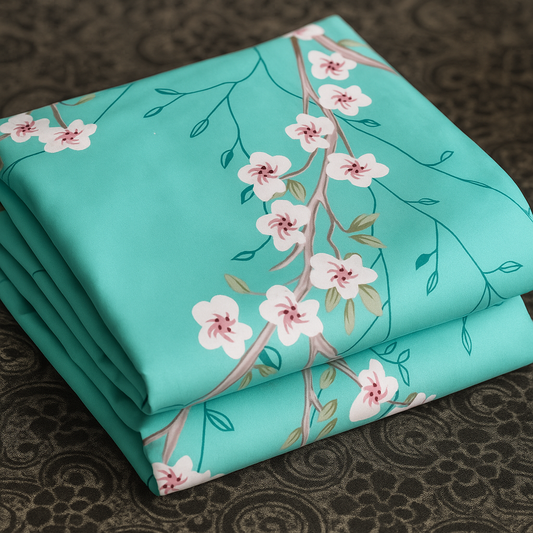 Digital Printed Cotton 2 Piece Unstitched Suit