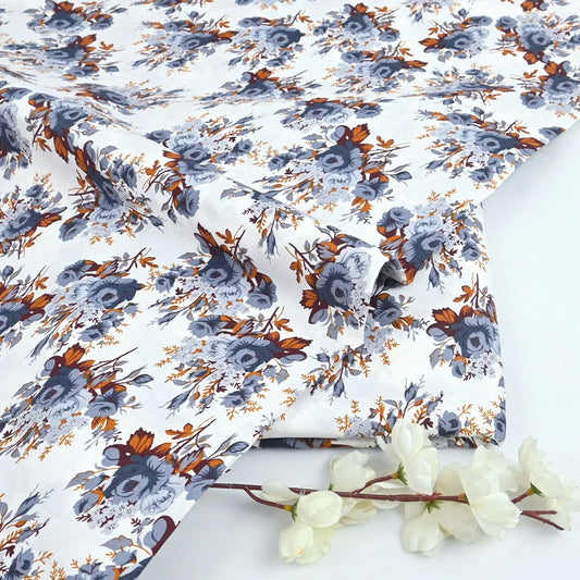 Digital Printed Cotton 2 Piece Unstitched Suit