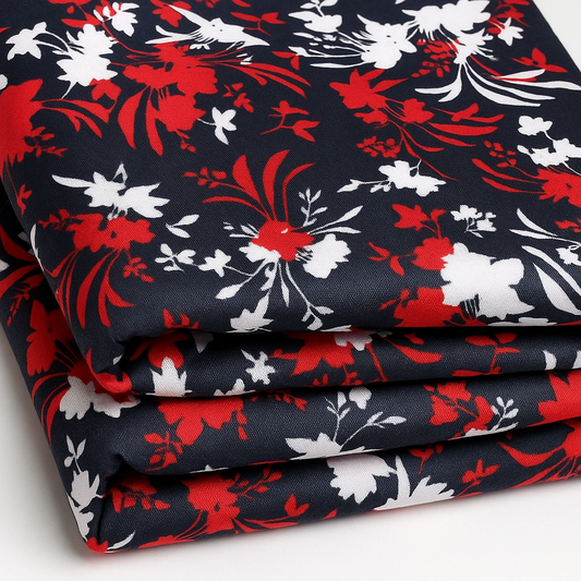 Digital Printed Cotton 2 Piece Unstitched Suit
