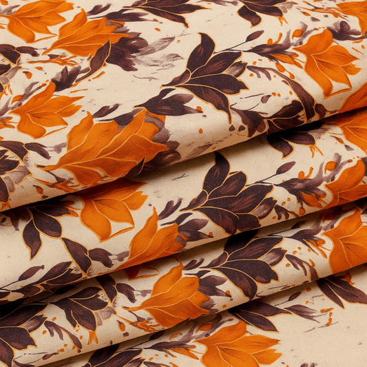 Digital Printed Cotton 2 Piece Unstitched Suit