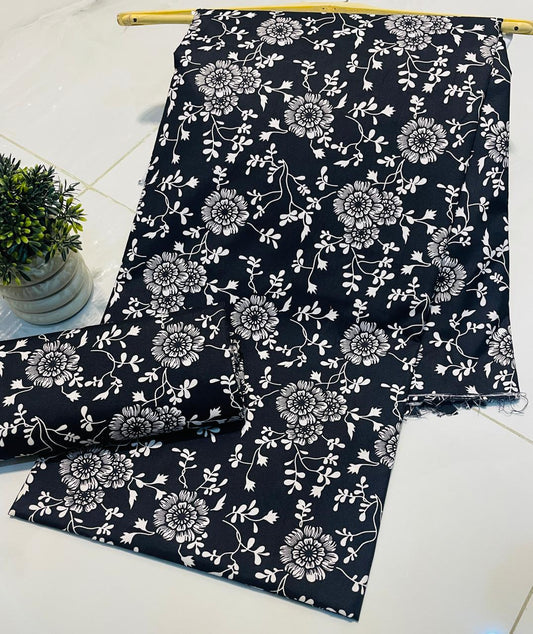 Digital Printed Cotton 2 Piece Unstitched Suit