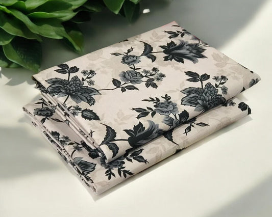 Digital Printed Cotton 2 Piece Unstitched Suit